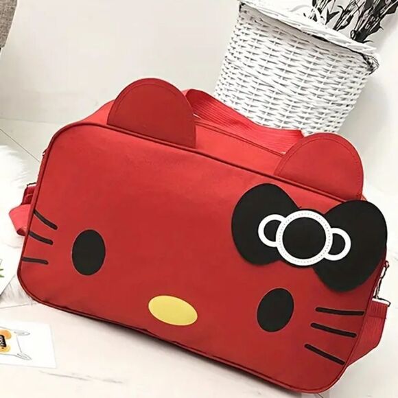 HELLO KITTY TRAVEL CROSSBODY WEEKENDER BAG - Picture 1 of 1